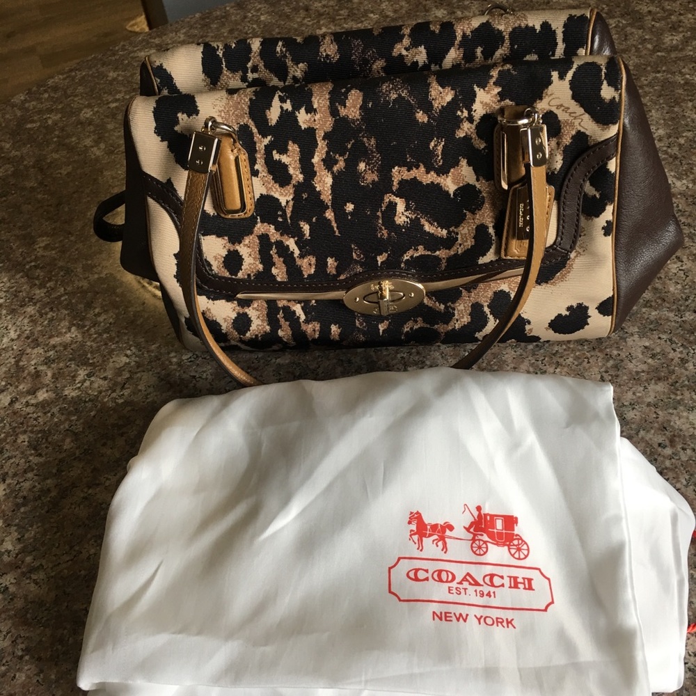 Coach Leopard Print Handbag